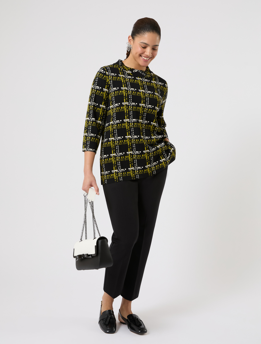 Maglia in viscosa jacquard - Marina Rinaldi