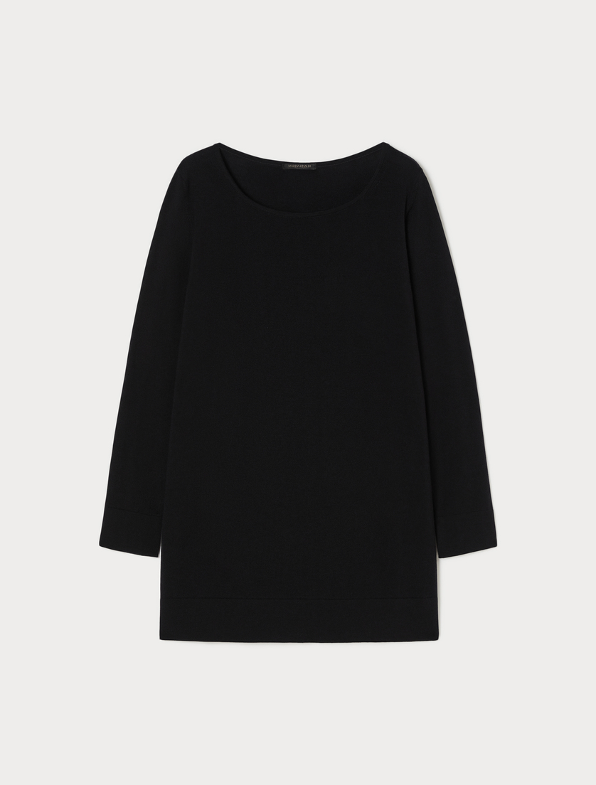 Wool jumper - BLACK - Marina Rinaldi