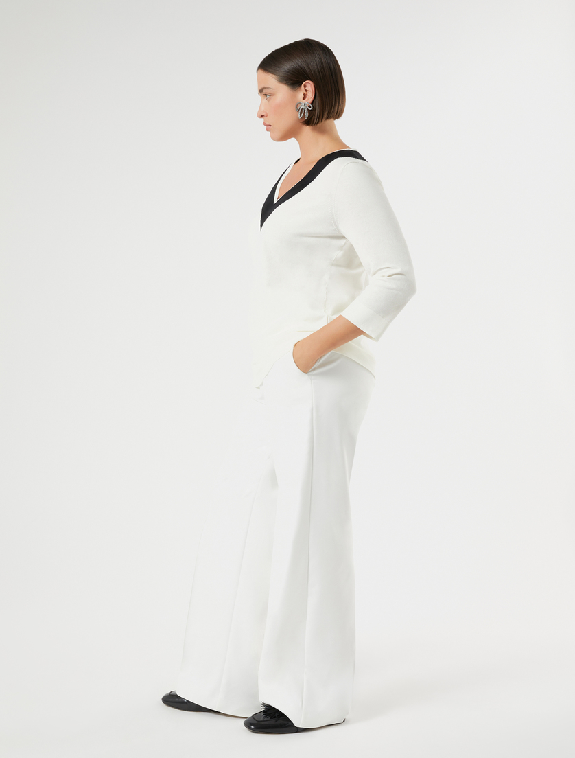 Cotton crepe sweater - Marina Rinaldi