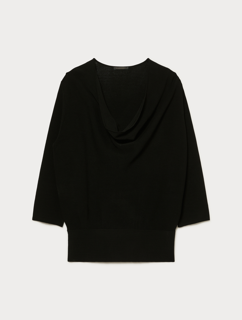 Viscose sweater - BLACK - Marina Rinaldi
