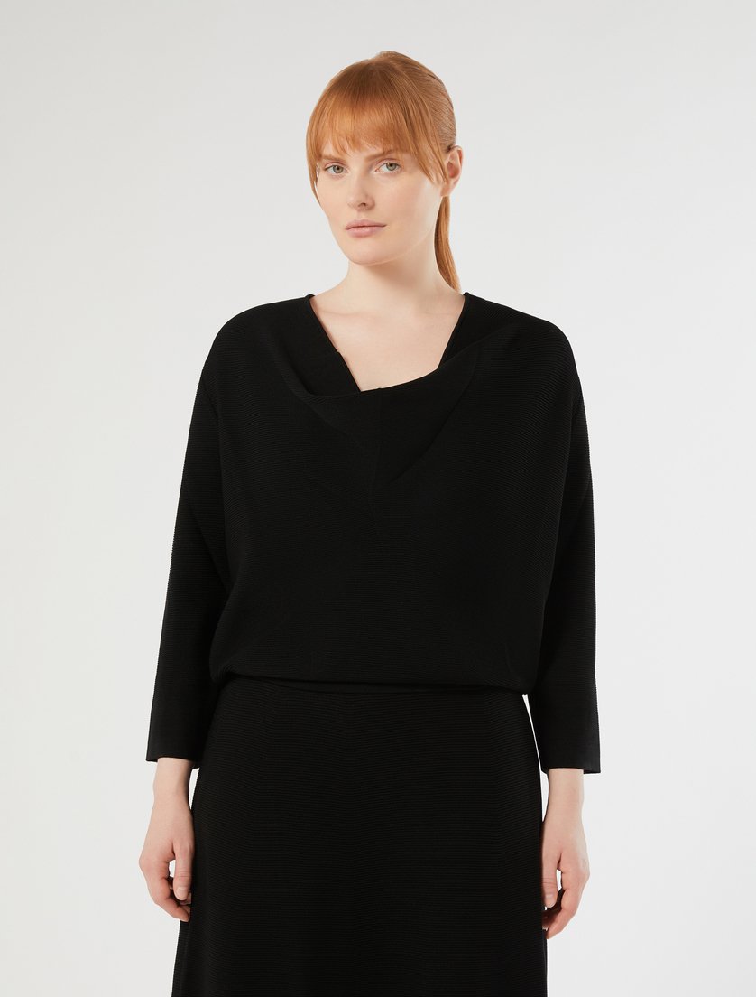 Viscose sweater - BLACK - Marina Rinaldi - 3
