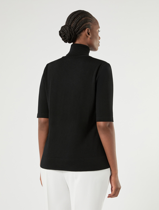 Pull à col roulé en laine - NOIR - Marina Rinaldi - 4