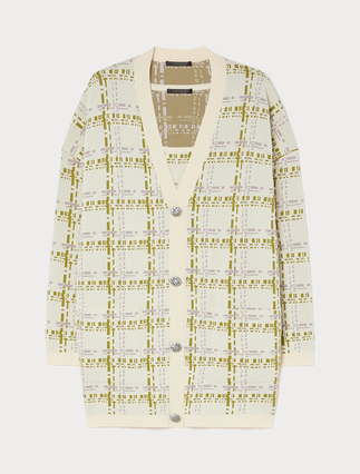 Cardigan e canotta in viscosa jacquard - Marina Rinaldi