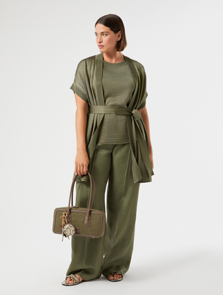 Cardigan e top in maglia con strass - Marina Rinaldi