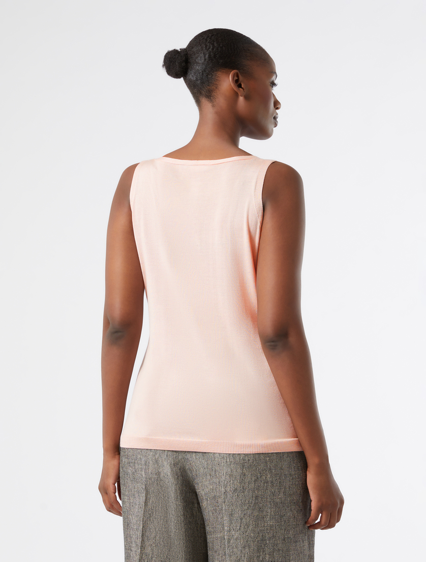 Pure silk cardigan and top - PINK - Marina Rinaldi - 6