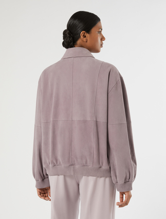 Suede jacket - PURPLE - Marina Rinaldi - 4