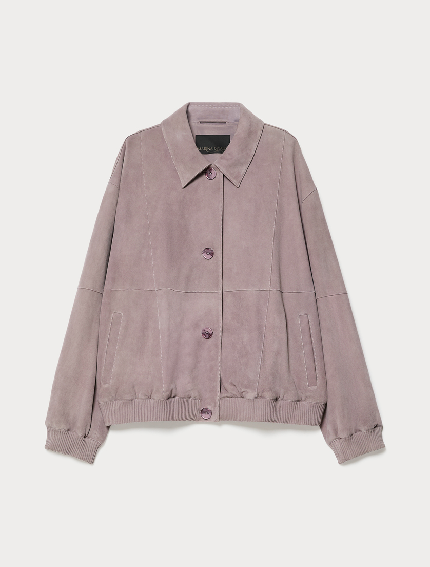 Suede jacket - PURPLE - Marina Rinaldi