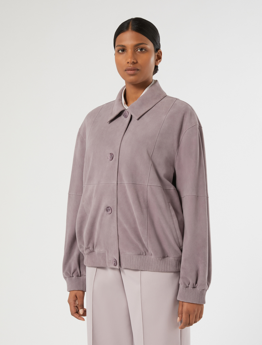 Suede jacket - PURPLE - Marina Rinaldi - 3