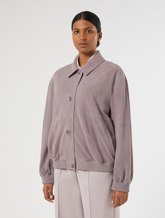 Suede jacket - PURPLE