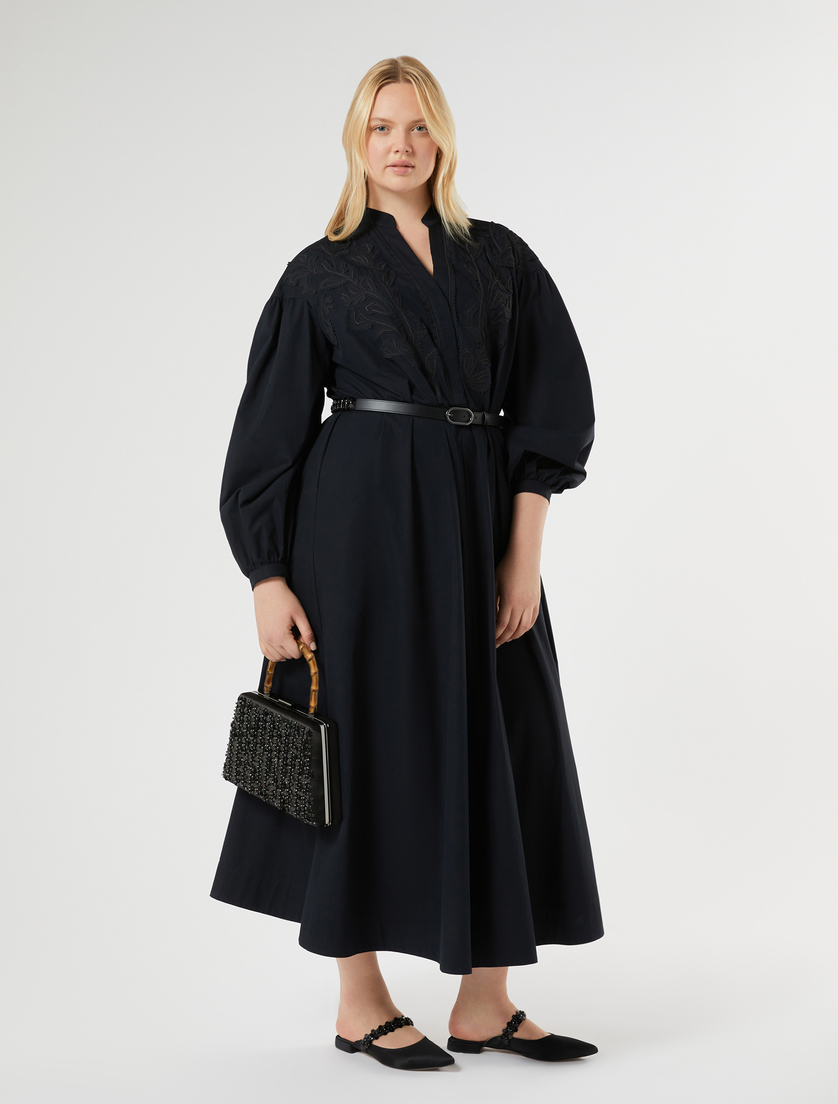 Ceinture en cuir avec broderie - NOIR - Marina Rinaldi - 3