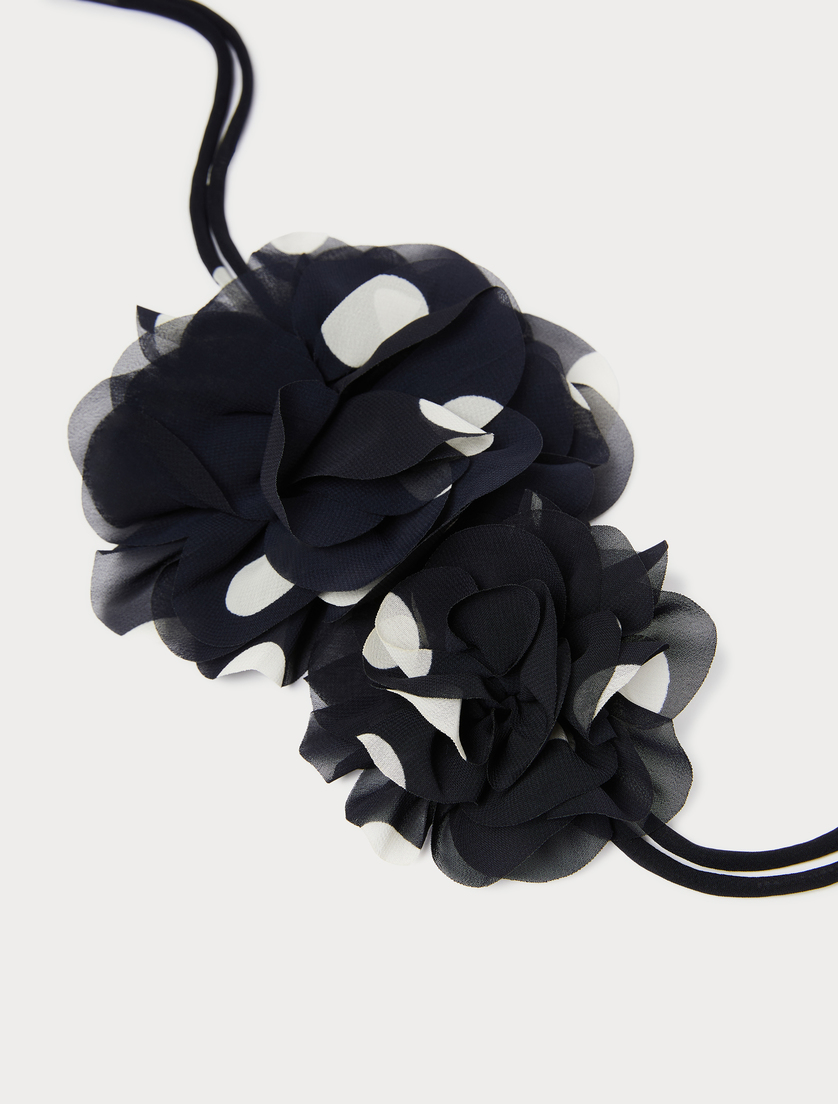 Georgette tubular belt - ULTRAMARINE - Marina Rinaldi - 2