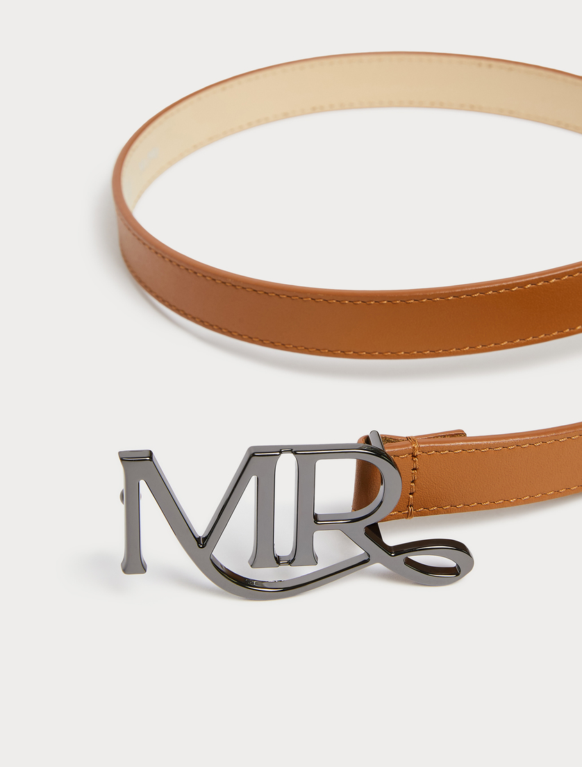Leather belt - TOBACCO - Marina Rinaldi - 2