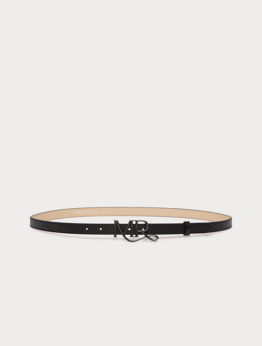 Leather belt - BLACK - Marina Rinaldi