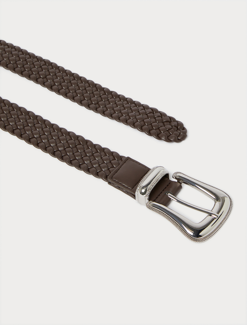 Braided belt - BROWN - Marina Rinaldi - 2
