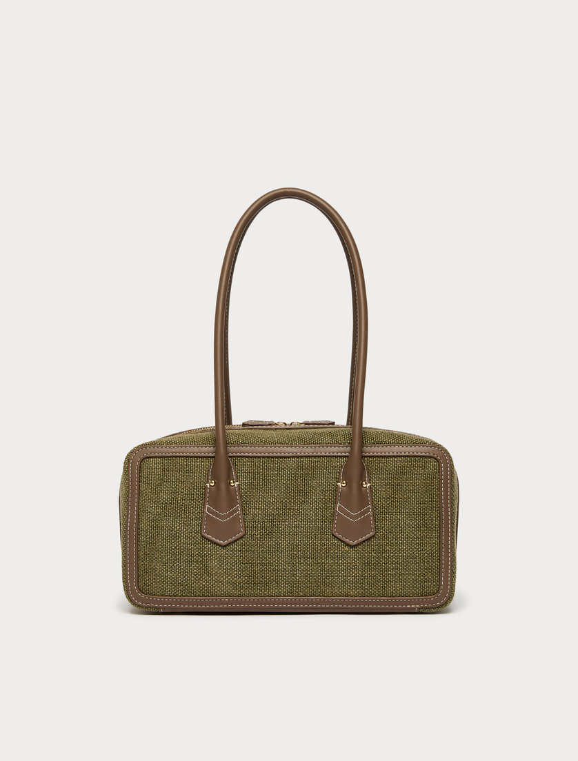 Canvas bowler bag - KAKI - Marina Rinaldi - 3