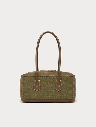 Canvas bowler bag - KAKI - Marina Rinaldi - 3