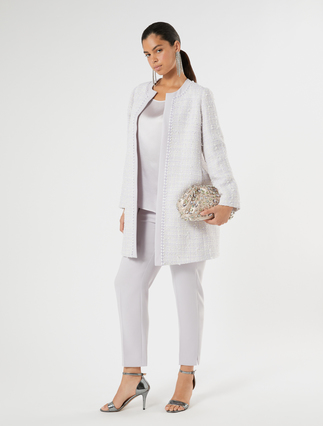 Cabochon-adorned satin bag - POWDER - Marina Rinaldi - 6