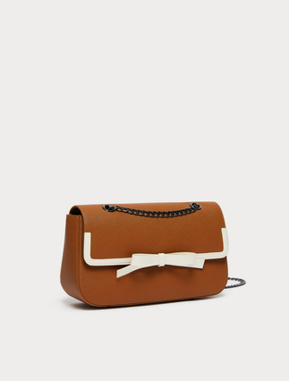 Bow-detail bag - TOBACCO - Marina Rinaldi - 2