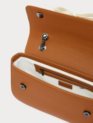 Bow-detail bag - TOBACCO - Marina Rinaldi - 5