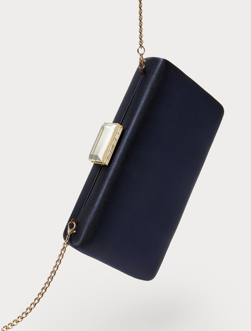 Satin clutch bag - ULTRAMARINE - Marina Rinaldi - 4