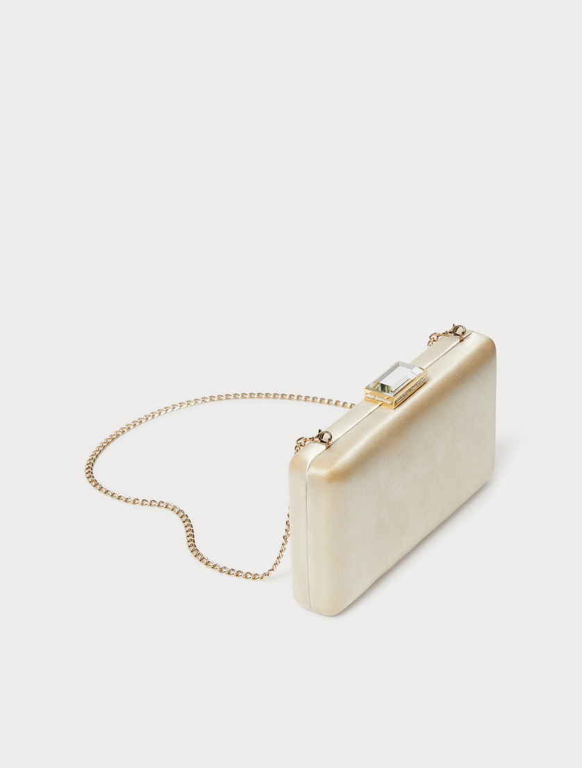 Satin clutch bag - BEIGE - Marina Rinaldi - 2
