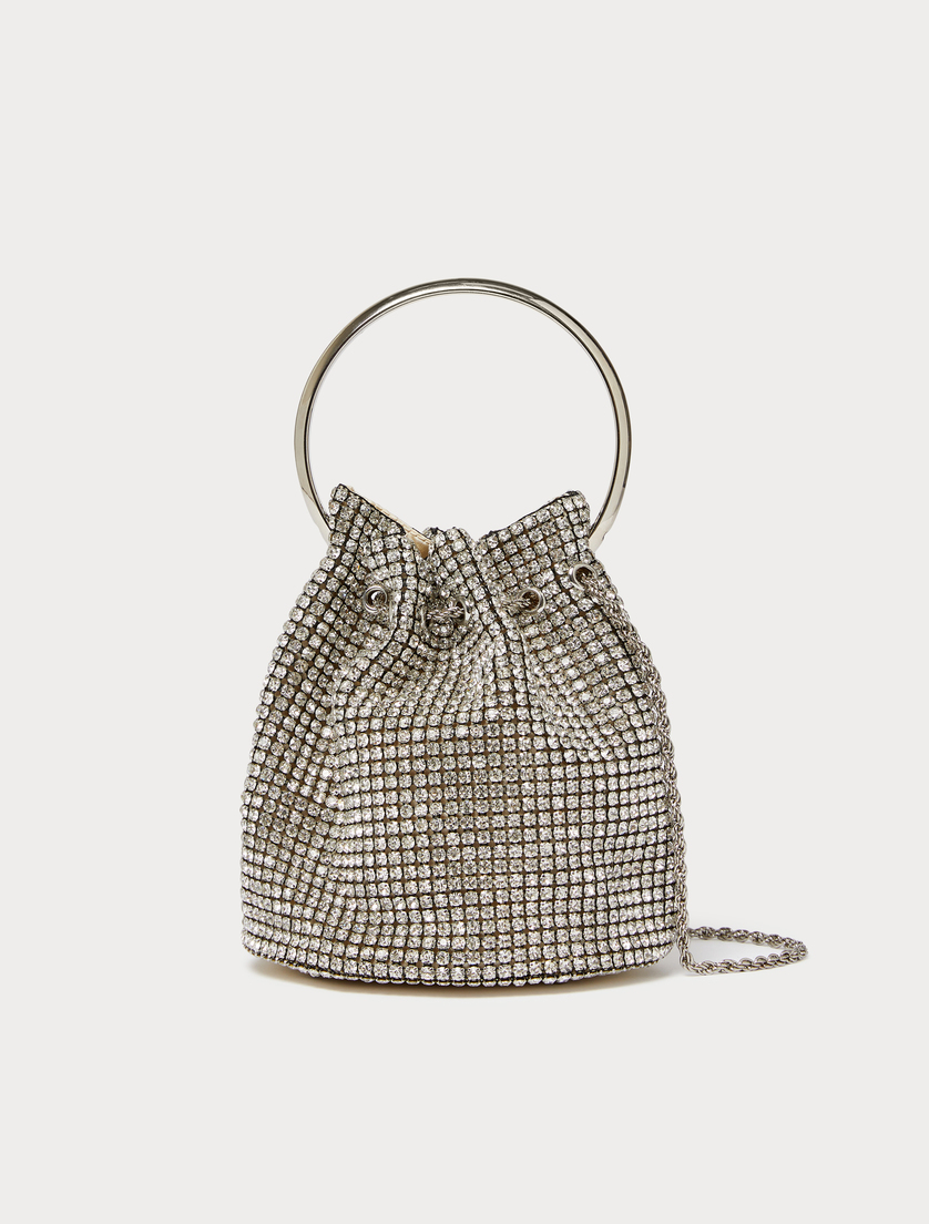 Bucket bag with all-over rhinestone detail - CRYSTAL - Marina Rinaldi - 3