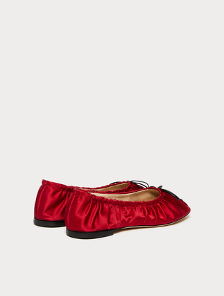 Satin ballet flats - CHERRY - Marina Rinaldi - 3