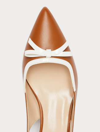 Slingback-Pumps aus Nappaleder - Marina Rinaldi