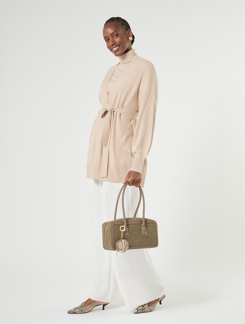 Sling-back court shoes in animal-print leather - NATURAL - Marina Rinaldi - 5