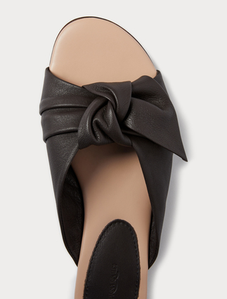 Leather mule sandals - Marina Rinaldi