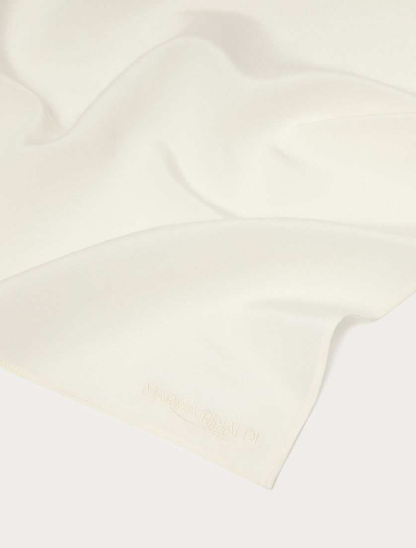 Étole en crêpe de Chine de soie - IVOIRE - Marina Rinaldi - 2