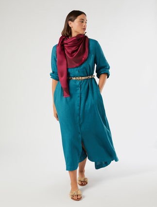 Cashmere-blend scarf - BORDEAUX - Marina Rinaldi - 4