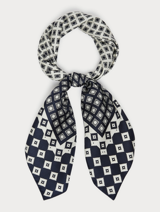 Silk twill scarf - ULTRAMARINE - Marina Rinaldi - 3