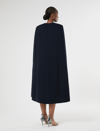 Embroidered cady cape - MIDNIGHTBLUE - Marina Rinaldi - 2