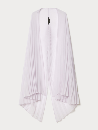 Plissé-pleated crepe georgette stole - Marina Rinaldi