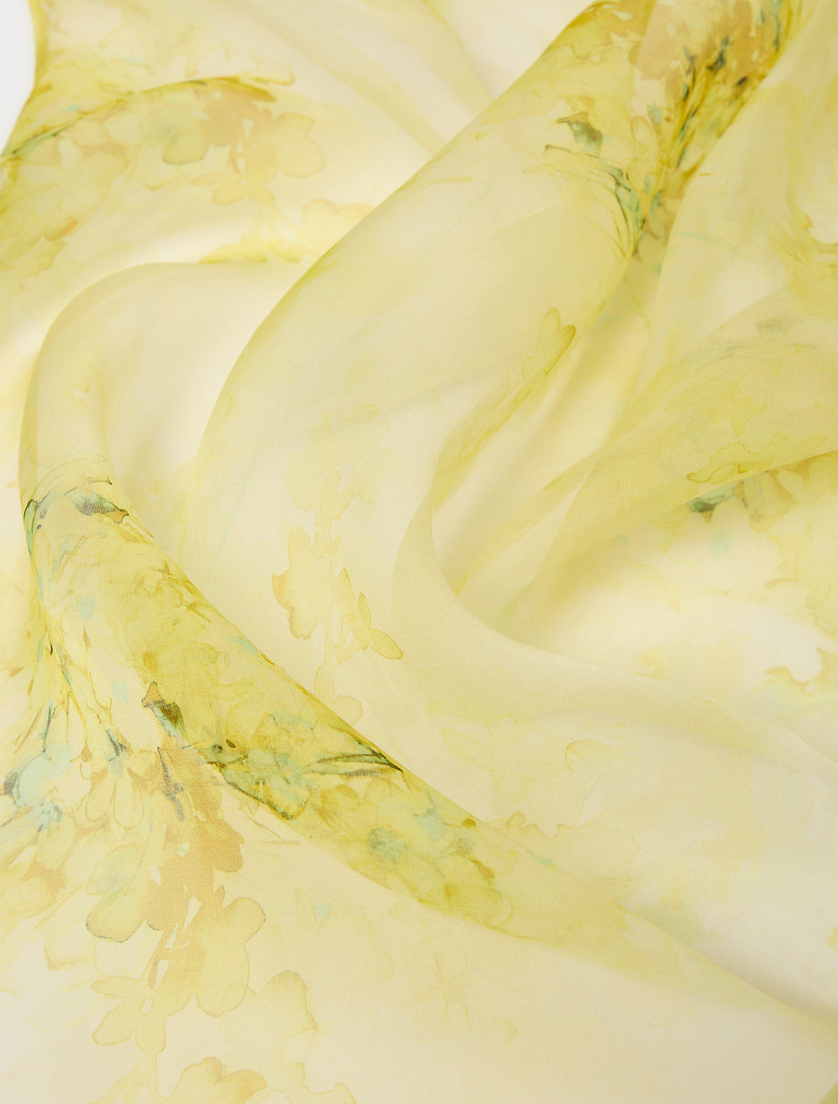 Stola aus Seidenorganza - HELLGELB - Marina Rinaldi - 2