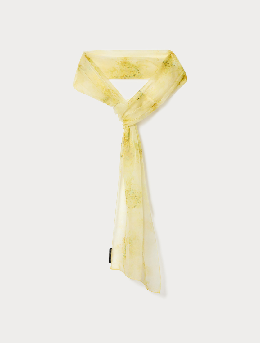Stola aus Seidenorganza - HELLGELB - Marina Rinaldi