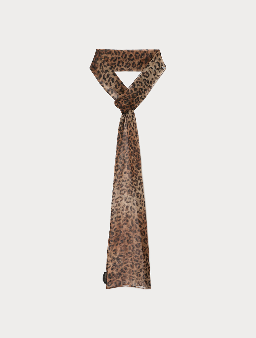 Stola aus Seidenorganza - BRAUN - Marina Rinaldi