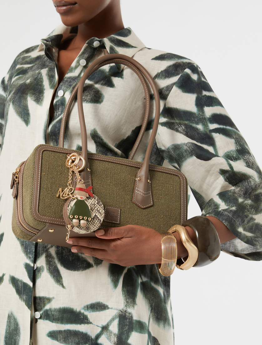 Branded keyring charm - BEIGE - Marina Rinaldi - 3