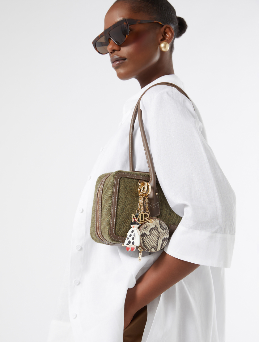 Branded keyring charm - BLACK - Marina Rinaldi - 3