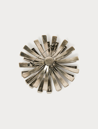 Rhinestone brooch - PEARL GREY - Marina Rinaldi - 3