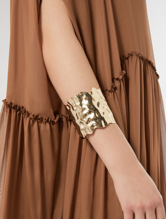 Hammered metal bracelet - GOLD - Marina Rinaldi - 3