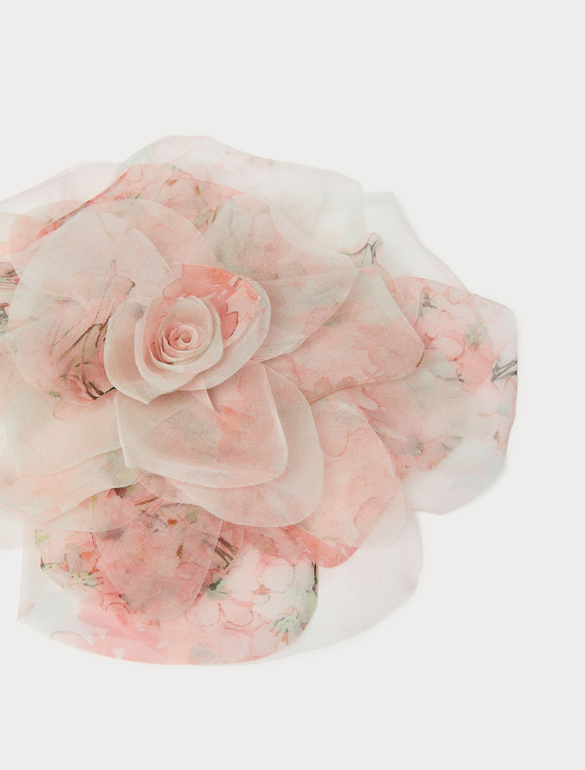 Organza flower brooch - PINK - Marina Rinaldi - 2