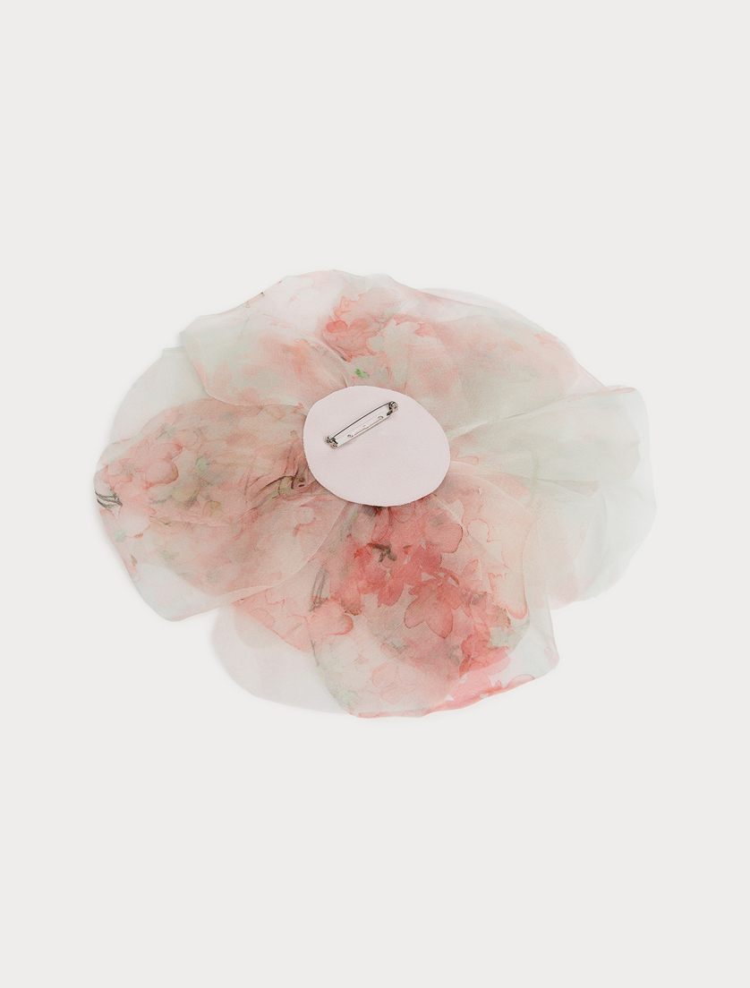 Organza flower brooch - PINK - Marina Rinaldi - 3