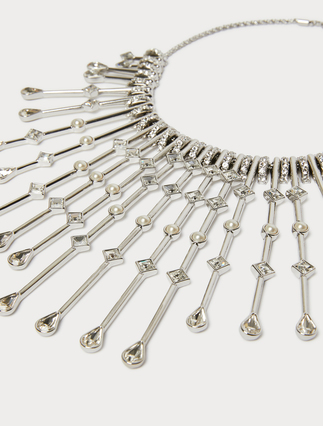 Rhinestone and pearl necklace - Marina Rinaldi