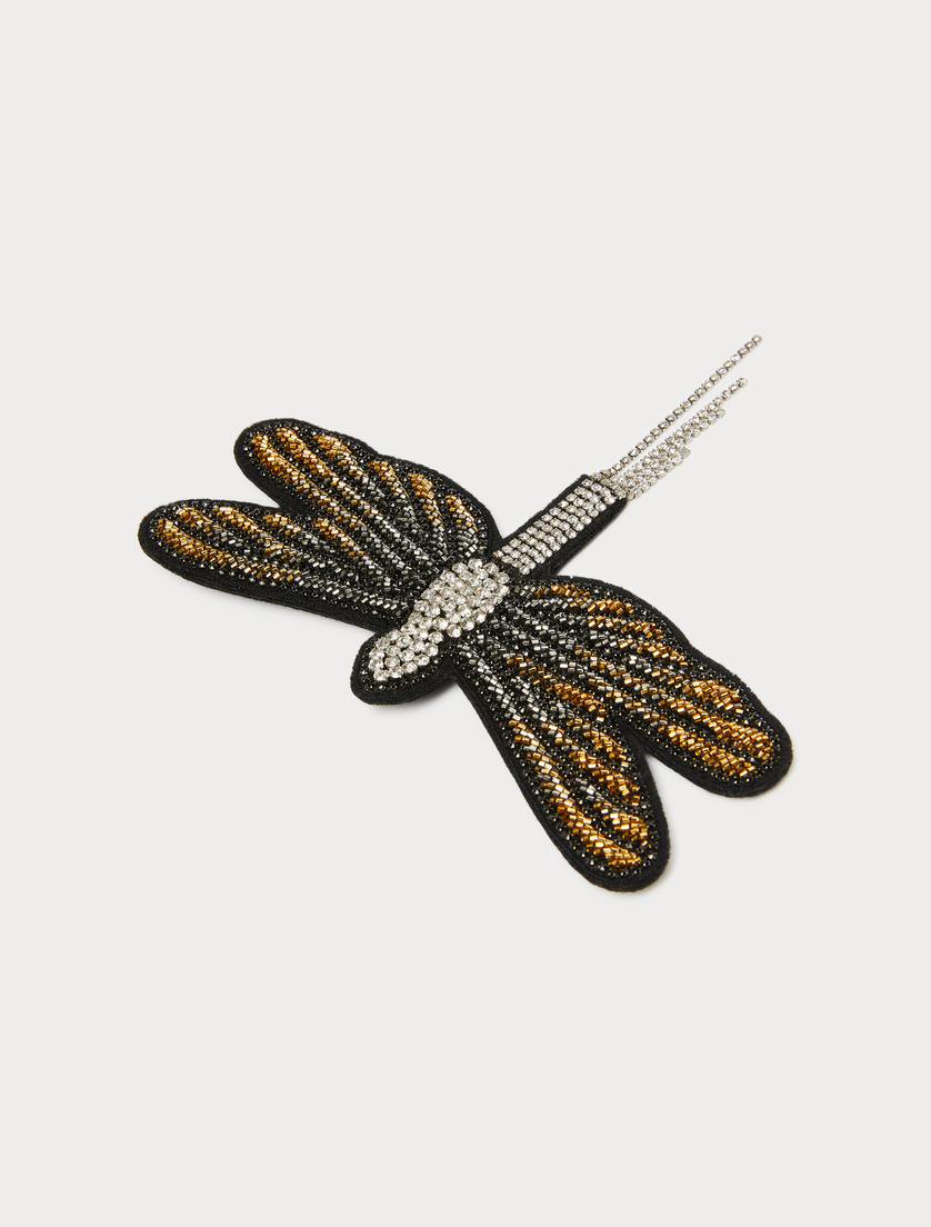 Dragonfly brooch pin - BLACK - Marina Rinaldi - 2