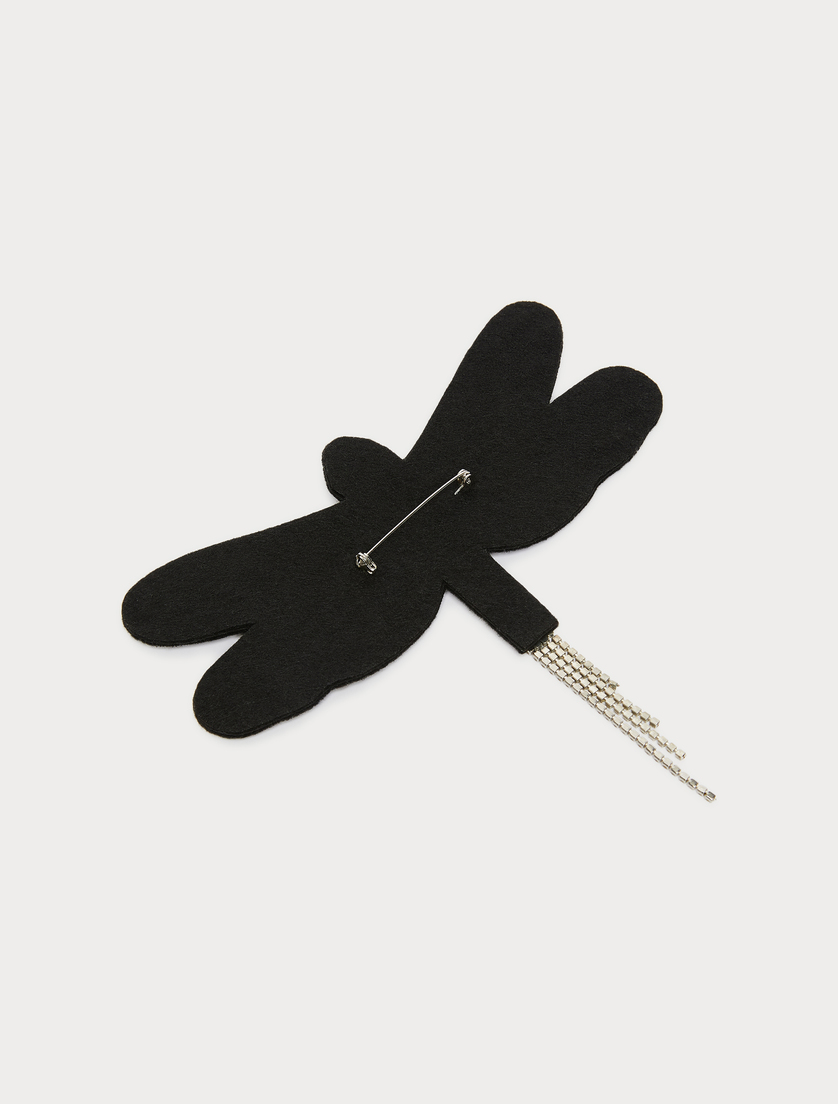 Dragonfly brooch pin - BLACK - Marina Rinaldi - 3