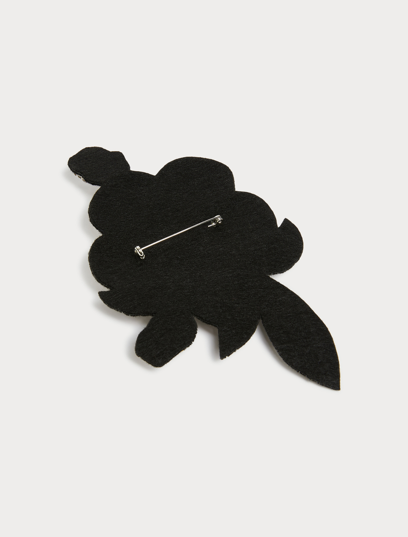 Flower brooch pin - WHITE - Marina Rinaldi - 3