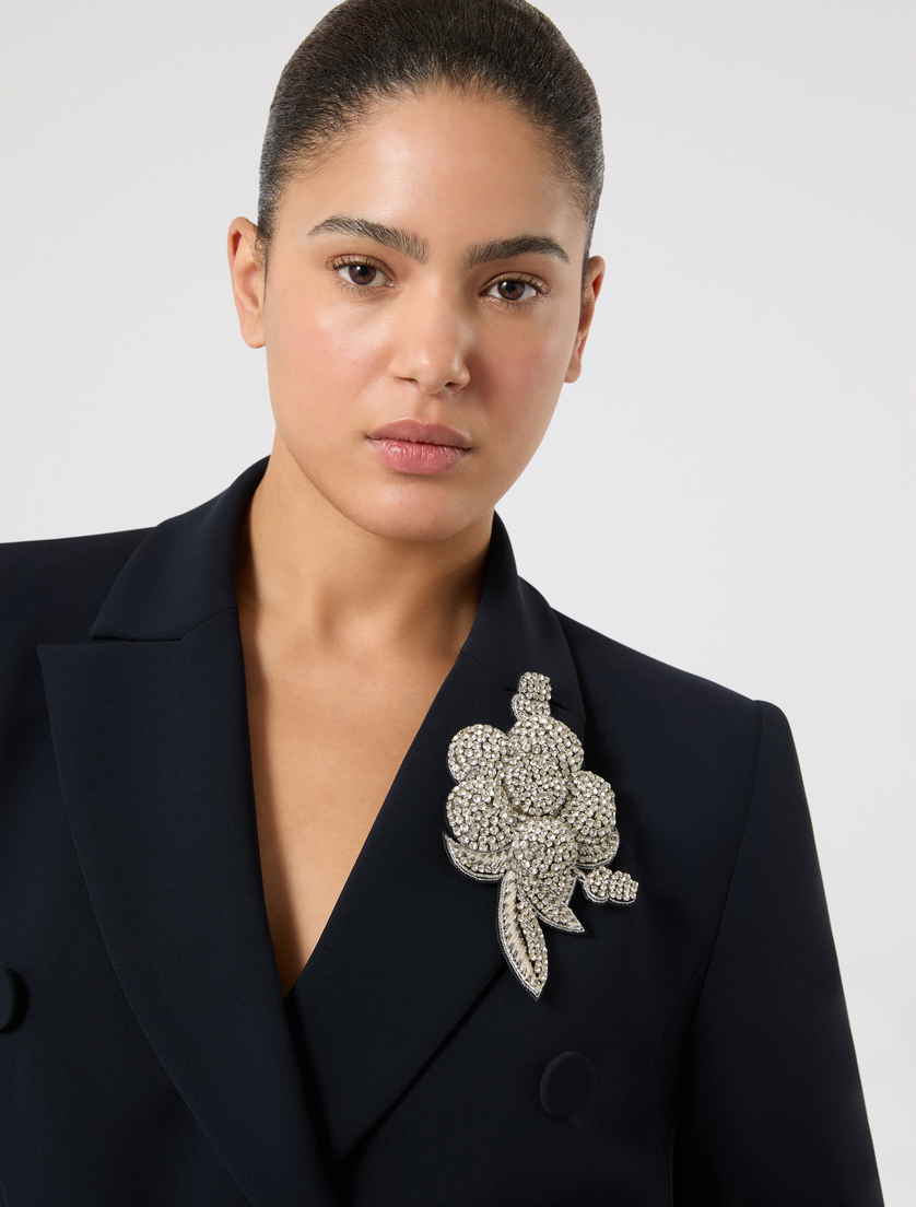 Καρφίτσα-λουλούδι - ΛΕΥΚΟ - Marina Rinaldi - 4