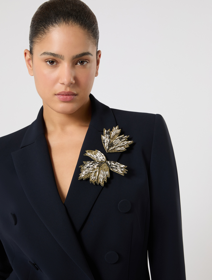 Καρφίτσα-λουλούδι - ΛΕΥΚΟ - Marina Rinaldi - 4